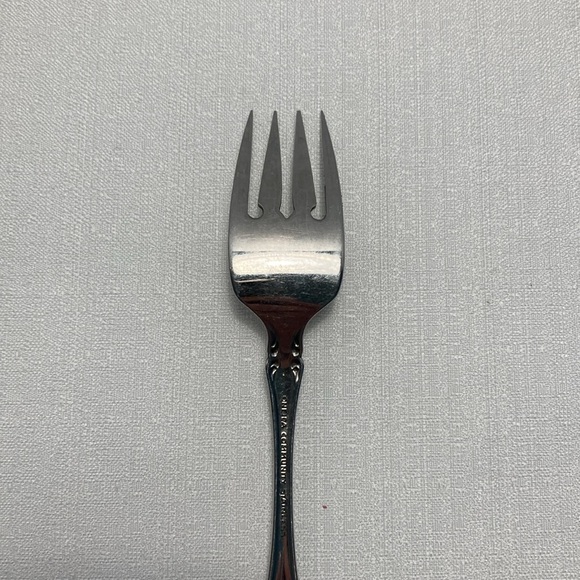 Oneida Community BRAHMS Stainless Glossy Rose Flatware Salad Fork - Picture 5 of 7